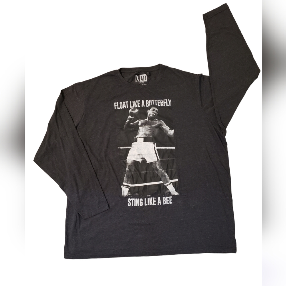VTG Mohammed Ali Long Sleeve Shirt Float Like A Butterfly Sting Like A Bee
